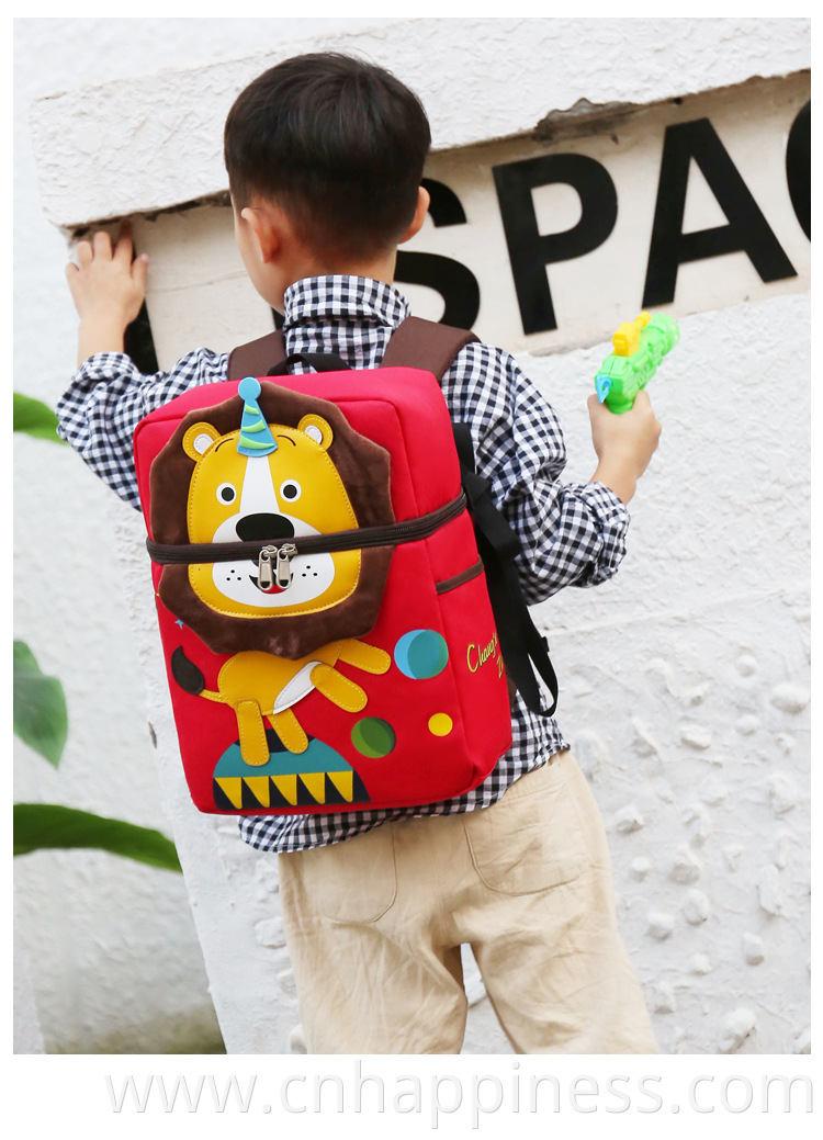 Kindergarten Schoolbag Children's Anti-lost Cartoon Creative DIY Stereo School Backpack Boy Girl 3D Cartoon Baby Backpack Cute